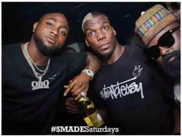 Davido And Footballer, Paul Pogba’s Twin Brother Party Together 